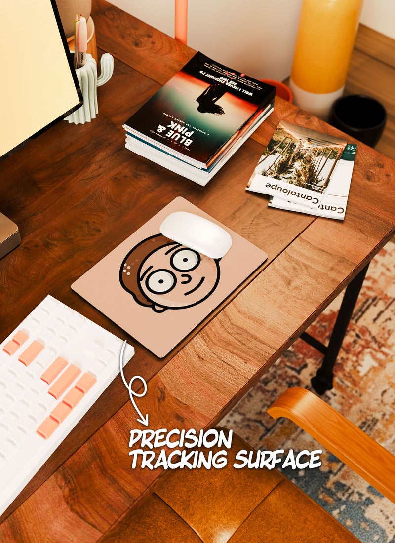 LOUD UNIVERSE Rectangular Desk Mouse Pad Rick And Morty Icon Style Non-Slip Rubber Base Mouse Pad - Image 4