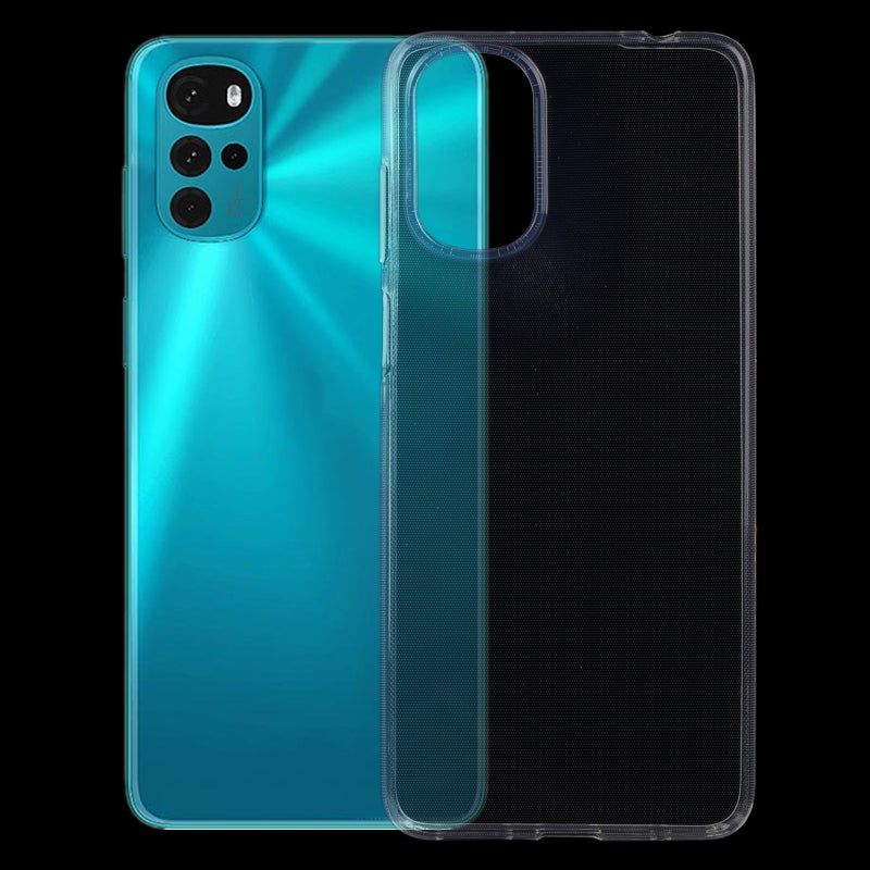 HuHa Case Cover For Motorola Moto G22 0.75mm Ultra-thin Transparent TPU Phone Case - Image 1