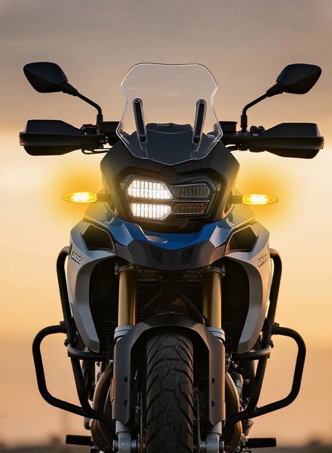 KICRY Motorcycle LED Turn Signal Light Front Blinkers Indicators Compatible with BMW F650GS F700GS F800G F800R F800S F800ST HP2 Sport K1200R K1300R R1200GS R1200R (C-Clear Lens) - Image 4