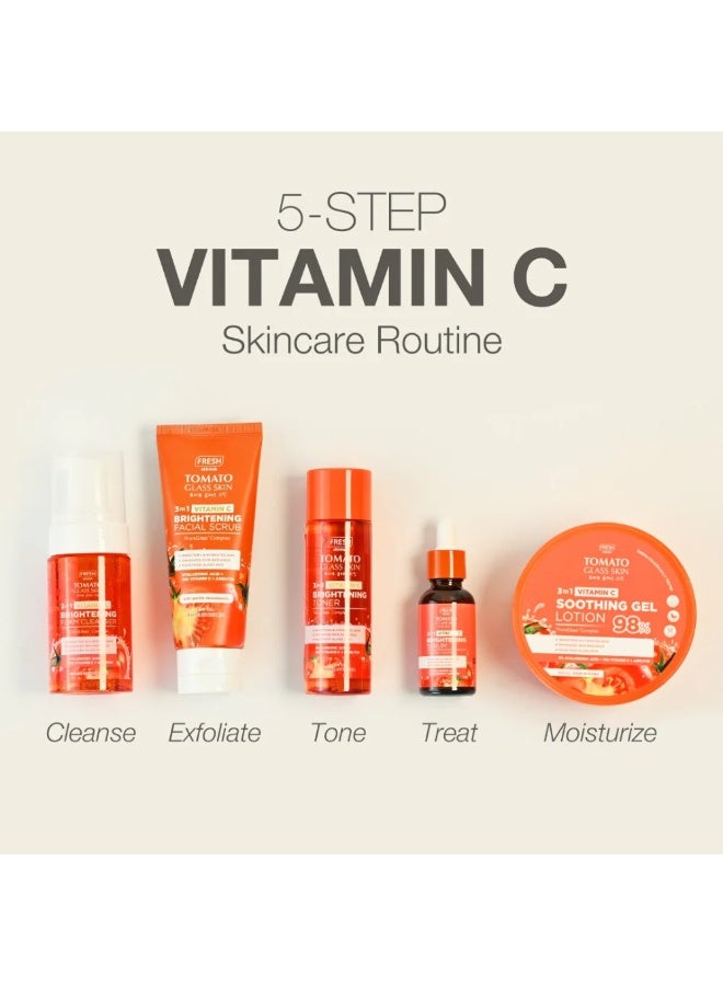 FRESH Tomato Glass Skin Brightening Foam Cleanser 100ml - Image 3