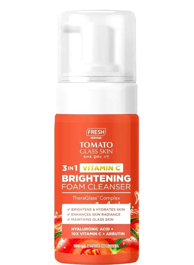 FRESH Tomato Glass Skin Brightening Foam Cleanser 100ml - Image 1