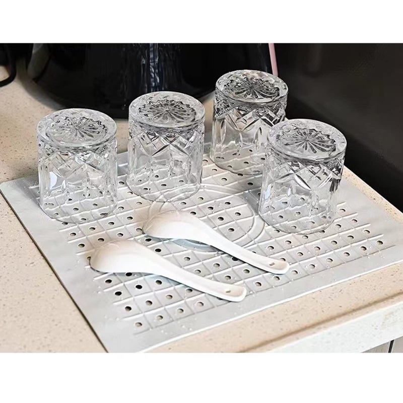 Maosgo Sink Mat  2 Pack Sink Protectors For Bottom Of Kitchen Sink  Dishes And Glassware  Fast Draining  White - Image 5
