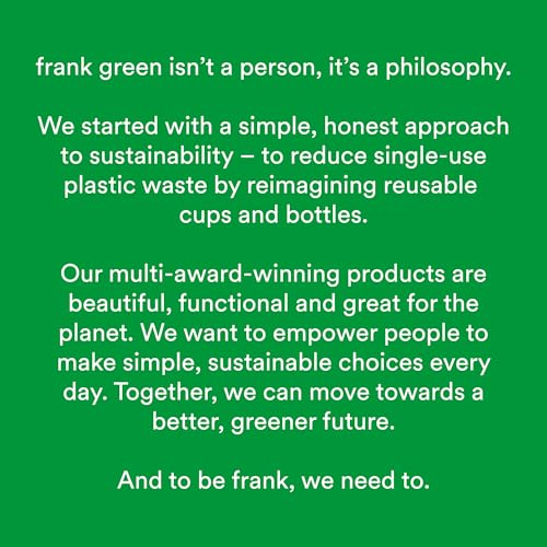 Frank Green - Ceramic Reusable Bottle - Stainless Steel Water Bottle With Straw, Insulated Water Bottle, Metal Water Bottle - Flip Straw Lid - 34oz - Deep Ocean - Image 3