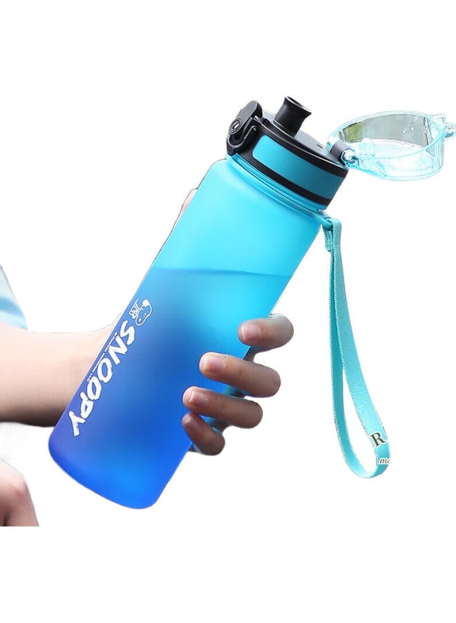 Snoopy Sports Water Bottle For Children, Heat-Resistant Tritan Plastic Water Bottle, Summer Drinking Cup For Boys And Girls, Elementary School Students, Direct Drinking Water Cup - Image 2