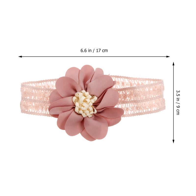 1 Set Baby Hundred Days Adorable Flower Headband Mid-calf Length Socks - Image 3