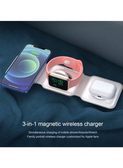 High Quality Popular Office Desktop Using 3in1 Magnetic Wireless Charger QI Certified 15W Fast Charging Portable Design compatible for iPhone  Magsafe Charger Pad - pzsku/ZC3BB591665F17B39854CZ/45/_/1711323717/f5a0c951-c72e-49a6-9f8b-110b138217e4