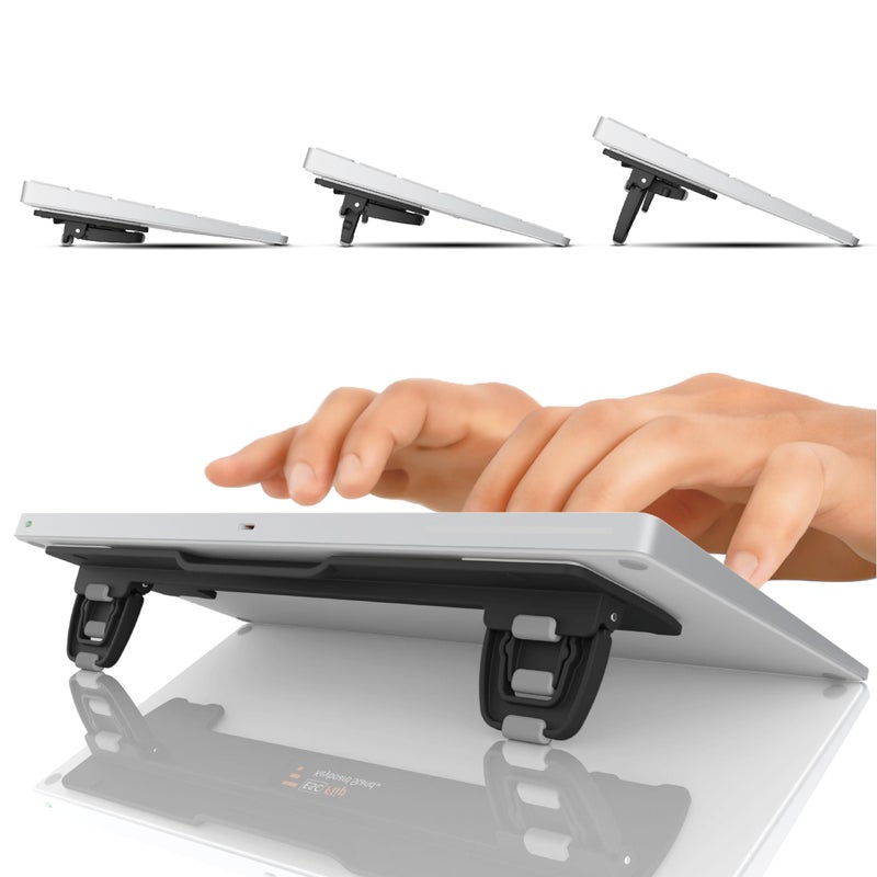 GPG2 ESC Flip Computer Keyboard Stand for Desktop, Tilted Adjustable Keyboard Riser, Ergonomic Keyboard Accessories for Office, for Flat-Back Keyboard Only - Image 1