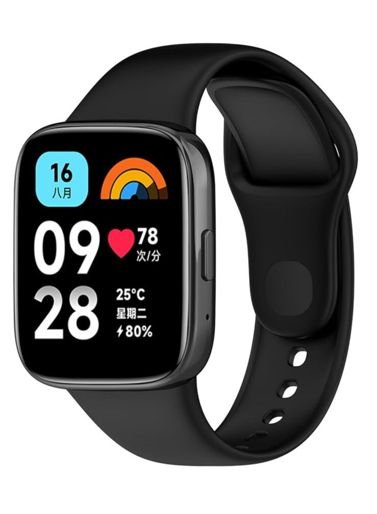 Silicone Strap Compatible with Redmi Watch3 Lite/Redmi Watch 3 Active, Replacement Watch Strap, Quick Change Wristband for Redmi Watch3 /Redmi Watch 3 Active - Image 1
