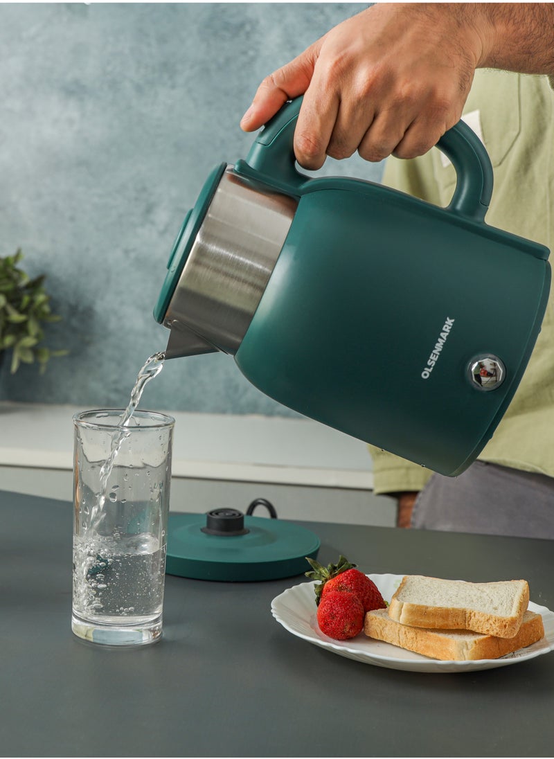 Olsermark Olsenmark 1.5 L Double Layer Electric Kettle- OMK7027, 1500 W, 360 Degree Rotation Base with Auto Safety, Overheat Protection, Dry Boil Protection  - Image 4