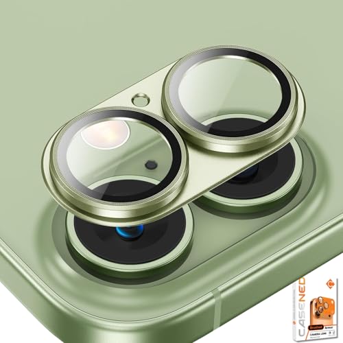 CASENED Camera Lens Protector Tempered Glass for iPhone 17 - Alloy Metal Cover with Tempered Glass - Scratch Resistant, Easy Installation - Image 1
