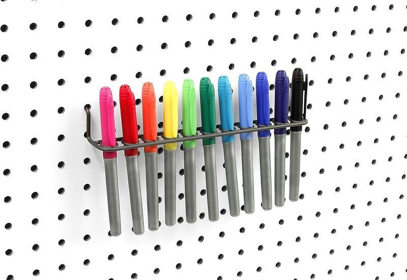 Spectrum Diversified Pegboard Tool Holder, Industrial Gray, 1. 75" L X 9. 25" W - Image 3