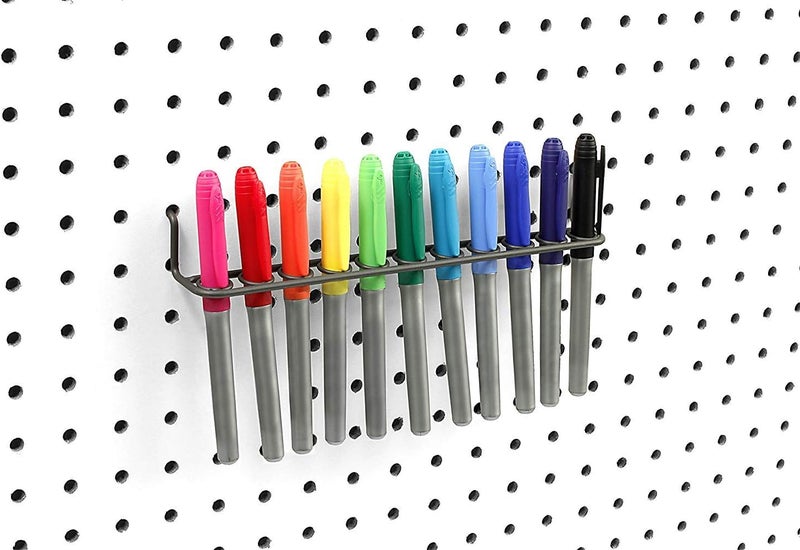 Spectrum Diversified Pegboard Tool Holder, Industrial Gray, 1. 75" L X 9. 25" W - Image 5