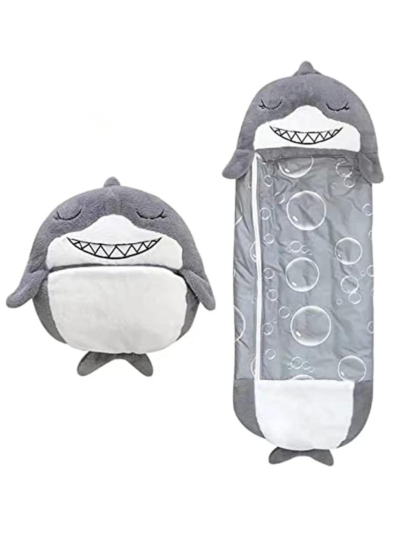 XiuWoo 2 in 1 Portable Foldable Sofa Kids Cartoon Lazy Warm Sleeping Bag, Cartoon Animal Sleeping Bag, Baby Nap Pillow Bag, Fun Animal Play Pillow Suitable for Children Playing, Camping, Sleeping  - Image 1