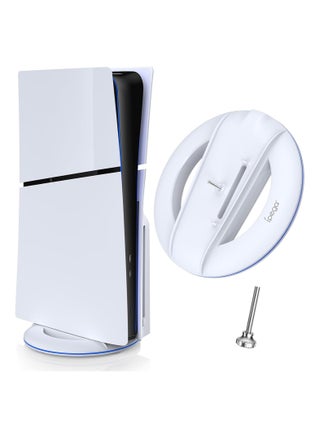 Vertical Stand for PS5 Slim Console Disc and Digital with Screw, Base Stand Replacement for Playstation 5 Slim Console, White - pzsku/ZC3BBB8C60FEEC7F2D039Z/45/_/1714312469/12d2931d-1528-47f7-8a74-2d917dcc49f6
