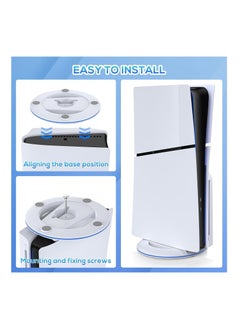 Vertical Stand for PS5 Slim Console Disc and Digital with Screw, Base Stand Replacement for Playstation 5 Slim Console, White - pzsku/ZC3BBB8C60FEEC7F2D039Z/45/_/1714312471/63f95427-eee0-4307-8042-677fcc14eb56