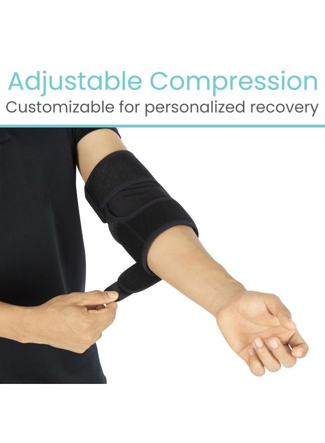VIVE Elbow Brace - Tennis Compression Sleeve - Wrap for Golfers, Bursitis, Left or Right Arm - Tendonitis Support Strap for Golf, Men and Women - Epicondylitis and Sports Recovery - Image 3