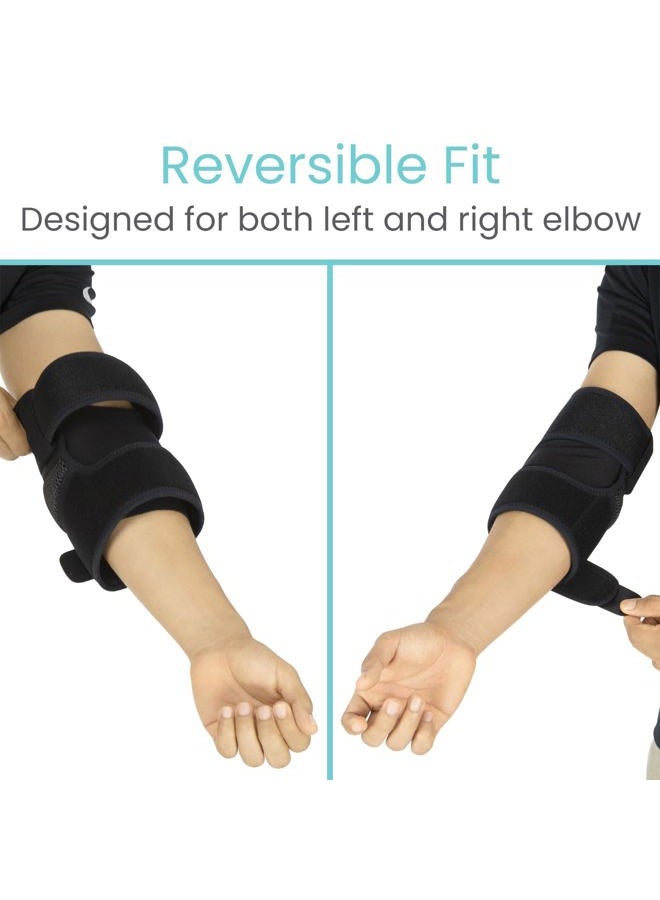 VIVE Elbow Brace - Tennis Compression Sleeve - Wrap for Golfers, Bursitis, Left or Right Arm - Tendonitis Support Strap for Golf, Men and Women - Epicondylitis and Sports Recovery - Image 5