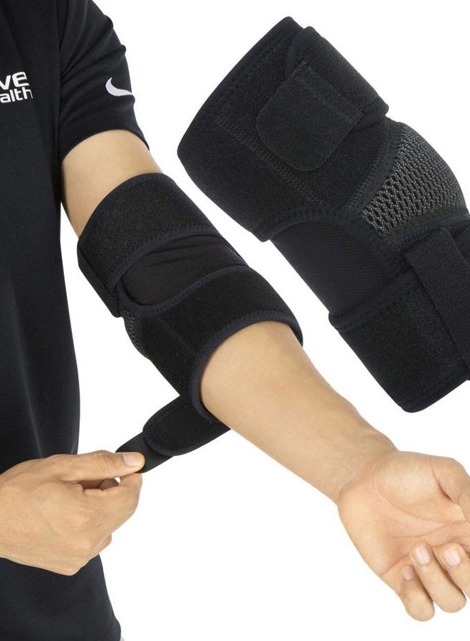 VIVE Elbow Brace - Tennis Compression Sleeve - Wrap for Golfers, Bursitis, Left or Right Arm - Tendonitis Support Strap for Golf, Men and Women - Epicondylitis and Sports Recovery - Image 1