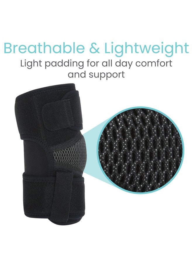 VIVE Elbow Brace - Tennis Compression Sleeve - Wrap for Golfers, Bursitis, Left or Right Arm - Tendonitis Support Strap for Golf, Men and Women - Epicondylitis and Sports Recovery - Image 4