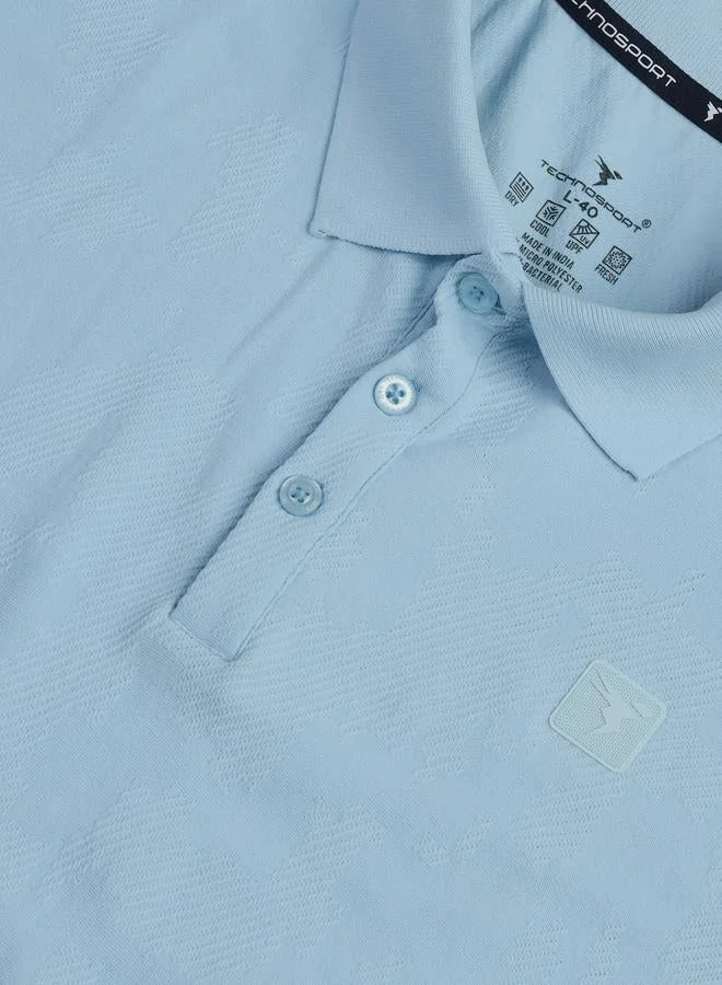 Technosport  Technosport Men Jacquard Slim Fit Polo for Men | Best Price UAE