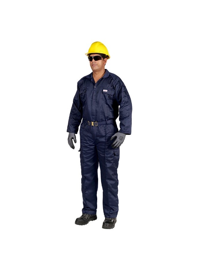 Vaultex Vaultex 1NV 190GSM Twill Coverall, Navy Blue, Medium  - Image 1