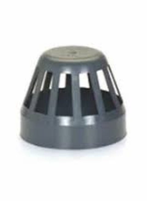 KNP Vent Cowl UPVC Pipe Fitting (3 Inch) is designed to cover the open end of a ventilation pipe, preventing the entry of debris, animals, and rain while allowing air to flow freely.