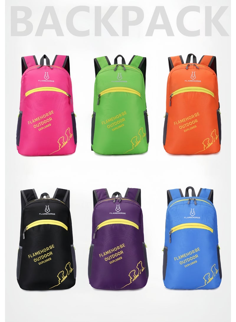 FLAMEHORSE New Folding Bag Sports Backpack Outdoor Lightweight Bag Portable Splash-Proof Folding Backpack - Image 4