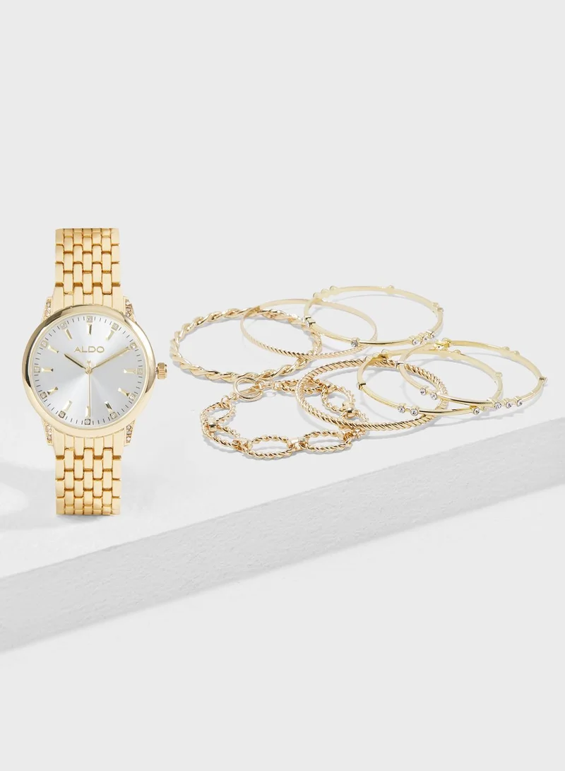 ALDO Watch With Bracelet Set