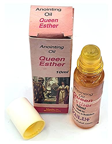 Zuluf Queen Esther Anointing Oil Holy Land Christian - 10ml (.34 fl. oz.) Roll-On Bottle Israel Blessing Oil | Blessed Anointing Oil for Prayers Faith Healing, Home Blessing and Church PER009 - Image 1