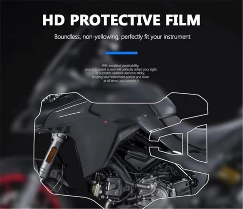 Wivplex Motorcycle Screen Protector for Multistrada V2S V2 2021 - Image 5