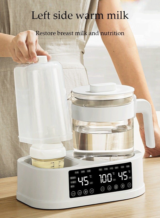 DUNISO 13 in 1 Multifunctional Baby Bottle Sterilizer, portable dual bottle heater, electric baby water bottle machine, automatic constant temperature, can disinfect, thaw and heat, 1.3L - Image 4