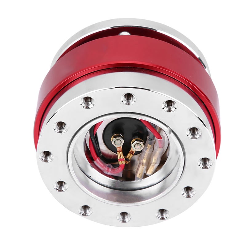 Universal Steering Wheel Quick Release Hub Adapter Boss Kit for Racing Car Red - Image 3