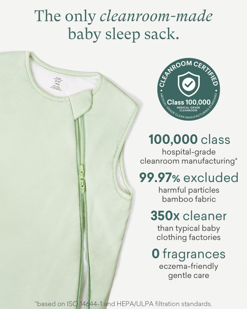 PurComfy Supersoft Sleep Sack 1.0 TOG, Premium Bamboo Viscose Baby Sleeping Bag, 2-Way Safe Zipper Sleep Sacks 15-24 Months (Sage) - Image 4