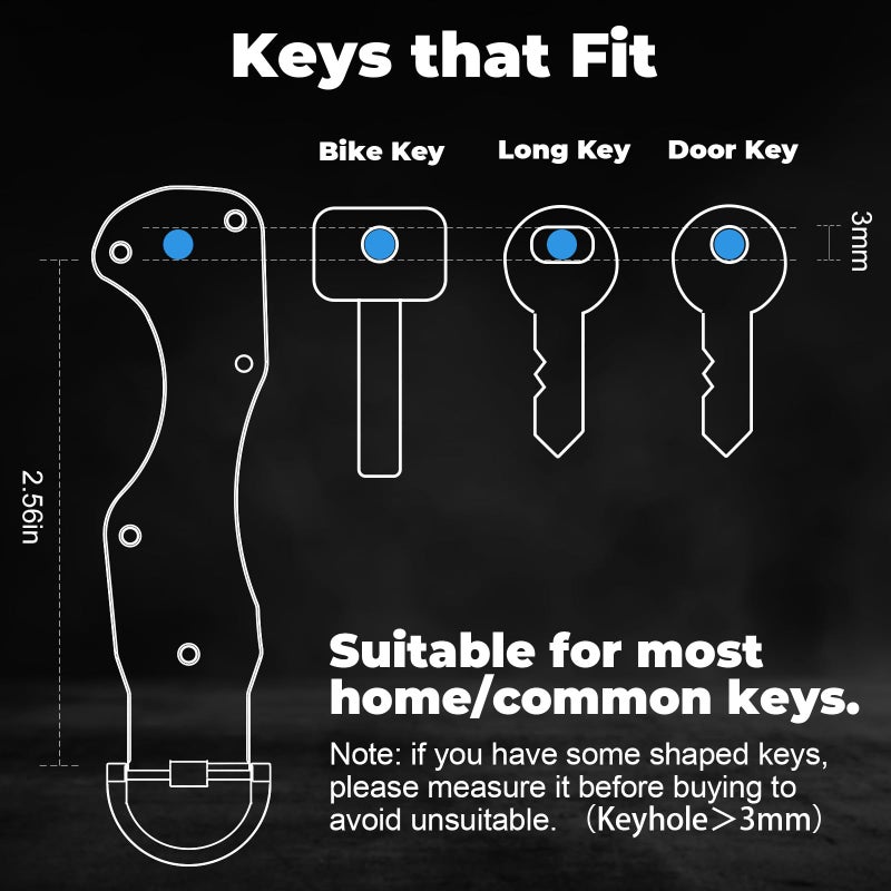 TUXON Key Organizer Tactical Innovative Keychain Compact Keys Organizer Key Chain Smart Keyholder Secures 2-6 Keys (BROWN) - Image 5