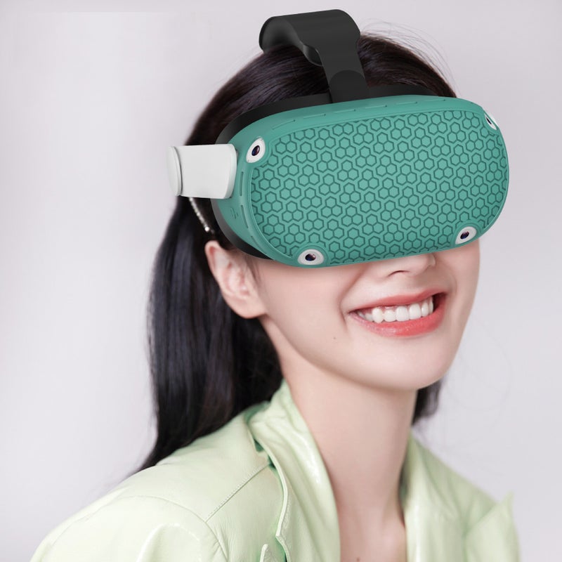 Suitable For Oculus Quest 2 Console Protective Case, Anti-Slip Silicone Vr Smart Glasses Accessories, Digital Case - Image 4