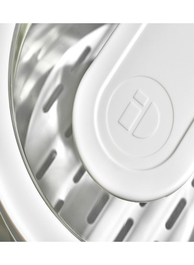 إنترديزاين صندوق تخزين صغير دائري للثلاجة من iDesign مع صينية تصريف قابلة للإزالة وغطاء - طقم من قطعتين - شفاف - Image 4