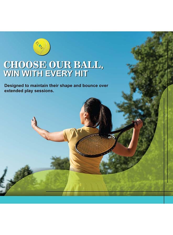 Elan Tennis Ball Leisure Premium Model Play – Durable Practice Tennis Balls for Training, Coaching and Recreational Matches - Image 4