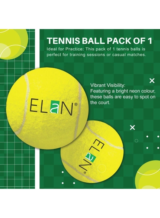 Elan Tennis Ball Leisure Premium Model Play – Durable Practice Tennis Balls for Training, Coaching and Recreational Matches - Image 2