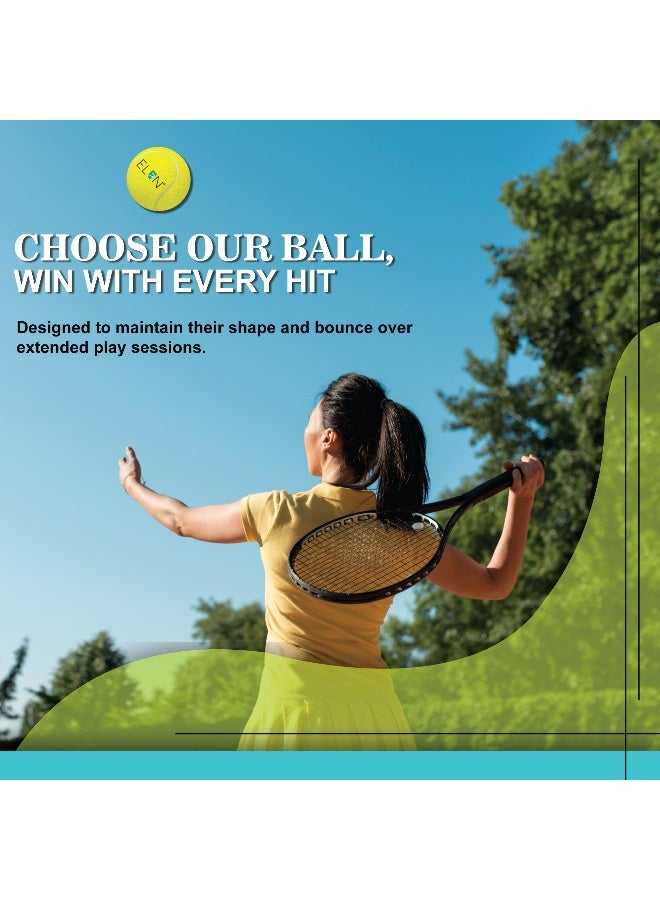 Elan Tennis Ball Leisure Premium Model Play – Durable Practice Tennis Balls for Training, Coaching and Recreational Matches - Image 3