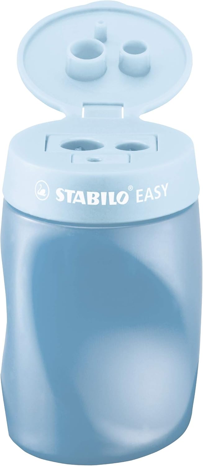 STABILO Ergonomic Container Sharpener  STABILO EASYsharpener  3 in 1  LeftHanded  Blue - Image 3