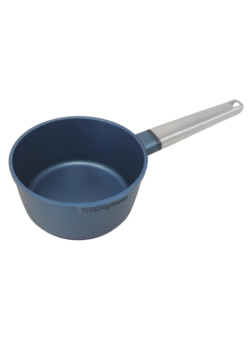 Westinghouse Westinghouse Performance Series 18CM Non-Stick Saucepan – Cast Aluminum with QuanTanium Coating Induction & Oven Safe Cool-Touch Stainless Steel Handle Blue  - Image 1