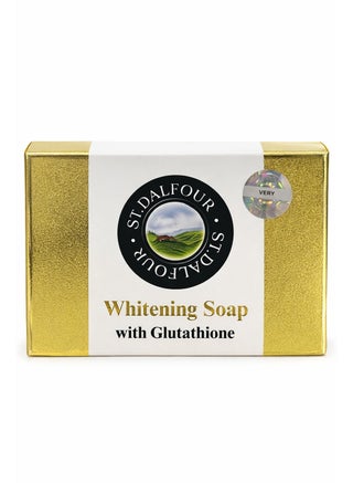 glutathione whitening cleansing bar soap Get the luminant looking skin forever anti aging spotless brighter healthier and more radiant skin (Glutathione & vitamin C) For all skin types price: 2800 Location Dalfour ST Dalfour soap enriched