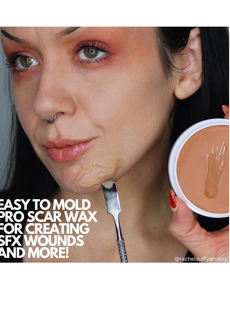 mehron Mehron Makeup SynWax | Firm Modeling Wax for Special FX | Scar Wax SFX Makeup For Fake Scars, Fake Wounds, & Halloween Effects 1.5 oz (42 g) - Image 2