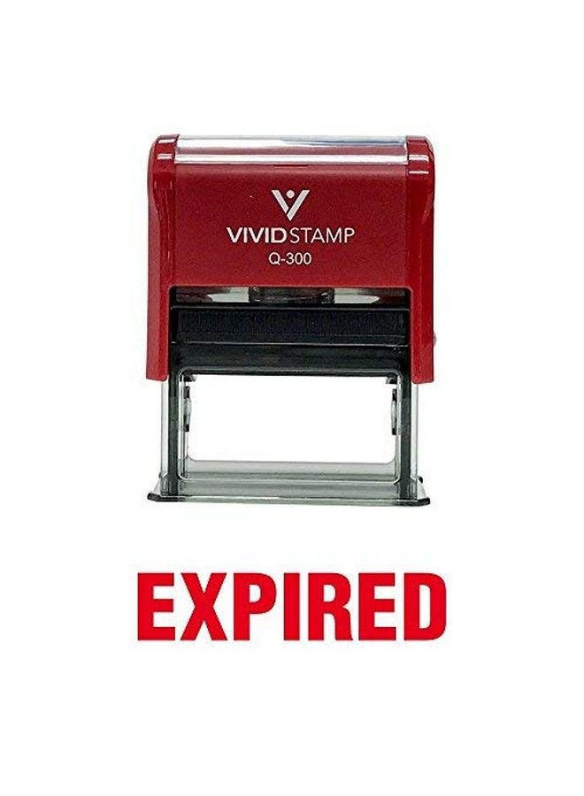 Vivid Stamp ختم مطاطي ذاتي الحبر منتهي الصلاحية (حبر أحمر) كبير - Image 3