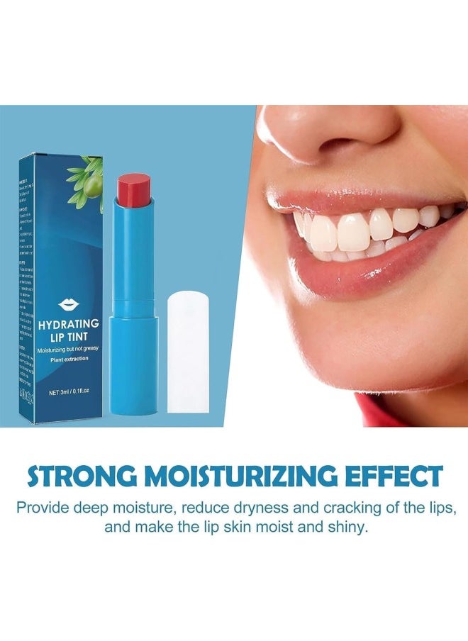 Generic - Hydrating Lip Tint, Lip Tint Hydrating, Tinted Lip Balm Moisturizing, Non-Sticky And Long-Lasting, Moisturizing (5 Pack) - Image 1