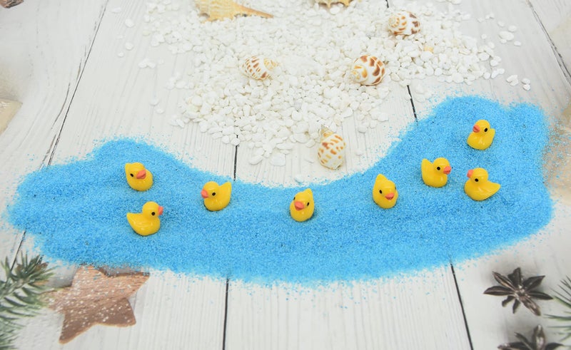 Yuronam 70 Pcs Tiny Ducks Mini Resin Ducks Miniature Ornaments for Slime, Dollhouse, Garden Decoration(Mixed Duck) - Image 3