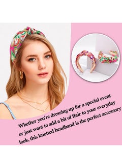 Headbands For Women Paisley Knotted Headband For Women Fashion Top Knot Hairbands Designer Wide Head Band Girls Headbands Hair Accessories 2Pcs - pzsku/ZC3BCBE0384B6E0E01BB9Z/45/_/1718614309/792c238f-e7a8-4aa4-bc33-d8b9c457ed17