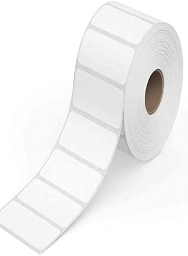 Sehgal Store 60x40 Direct Thermal Barcode Label Sticker - 2.5 x 1.5 inches - 60mm x 40mm - 500 Labels Per Roll - White Self Adhesive Sticker for Printing Barcoding (Pack of 1) - Image 1