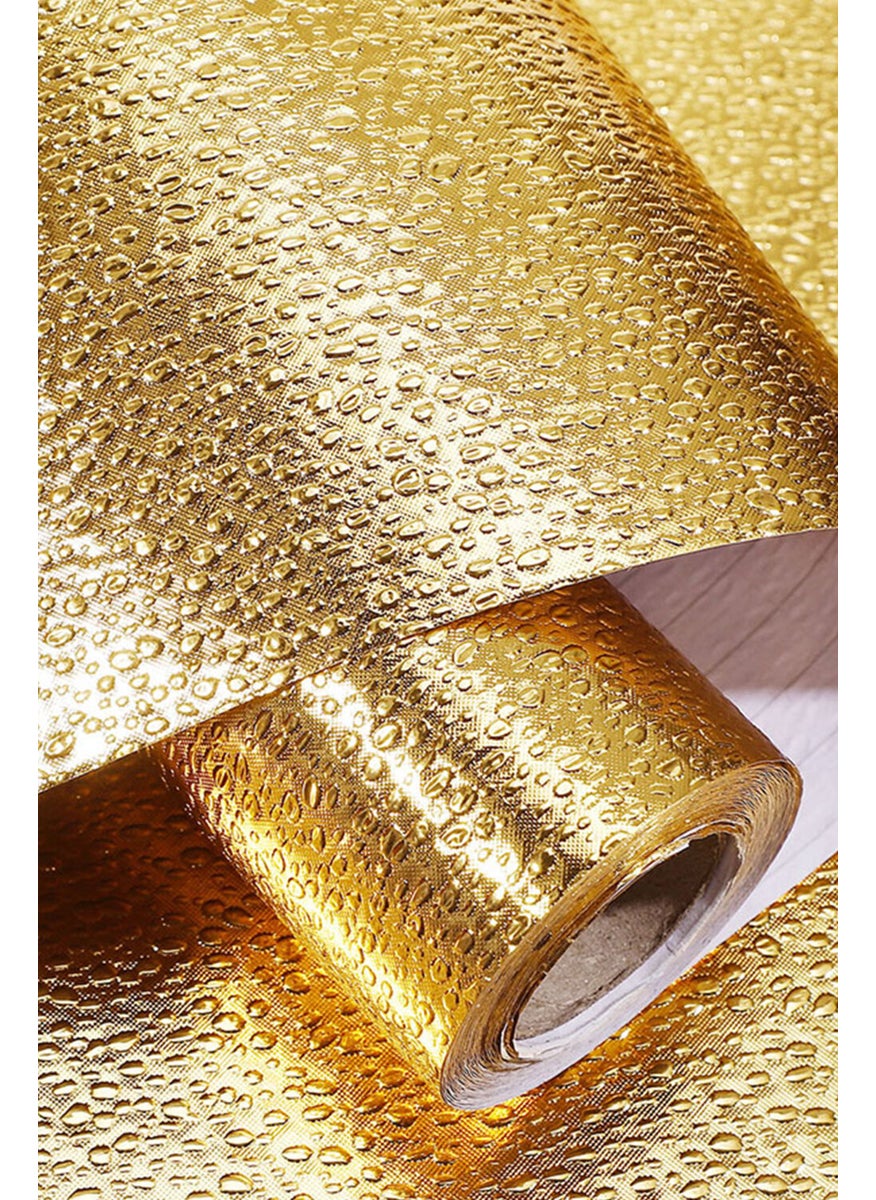 Markafox Adhesive Gold Kitchen Countertop Foil 1m x 40CM Modern Design Easy to Apply Foil  - Image 3