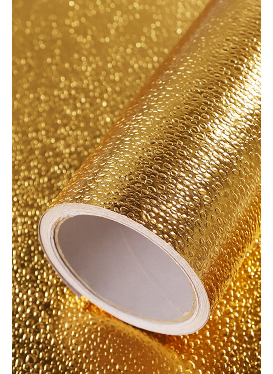 Markafox Adhesive Gold Kitchen Countertop Foil 1m x 40CM Modern Design Easy to Apply Foil  - Image 5